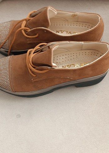 Bej Süet Kadın Dolgu Topuklu Ayakkabı - Görsel 6