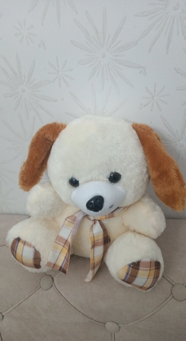 Bej Peluş Oyuncak Köpek - Görsel 2