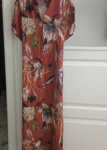 Bohem Çok Renkli Uzun Elbise - Görsel 3