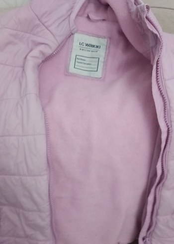 Kız Çocuk Kapüşonlu Fermuarlı Pembe Yelek - Görsel 12