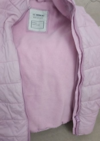 Kız Çocuk Kapüşonlu Fermuarlı Pembe Yelek - Görsel 11
