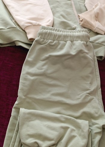 Khaki Renkli Rahat Kesim Kız Eşofman Takımı - Görsel 7