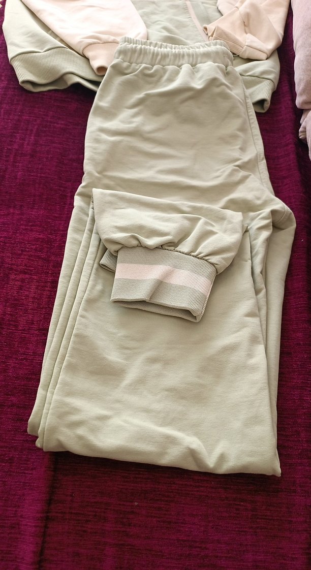 Khaki Renkli Rahat Kesim Kız Eşofman Takımı - Görsel 5