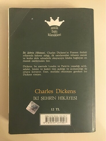  Beden İki Şehrin Hikayesi (Charles Dickens)