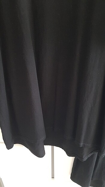 l Beden siyah Renk Zara 2 li uzun tshirt