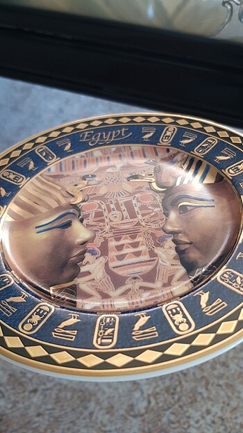  Beden çeşitli Renk Vintage tutankhamun porselen tabak