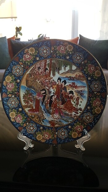 Vintage japon kizlar tabak