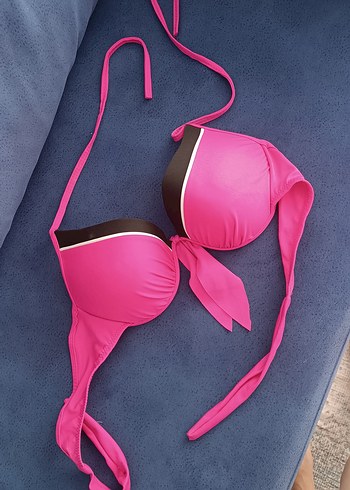 Diğer Pembe Mini Bikini Takımı etekli 3 parça