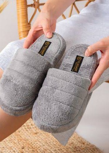 Diğer Kırmızı Peluş Kadın Ev Terliği