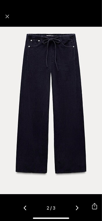 Zara Zara Fitilli Pantolon