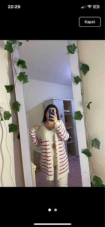 Pull and Bear Haki renk kürk