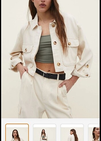 Stradivarius crop ceket