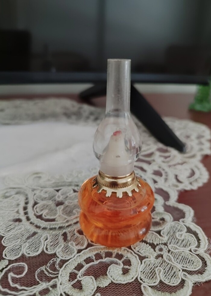 Eskilerden antika gaz lambası kolonya şişesi - Görsel 2