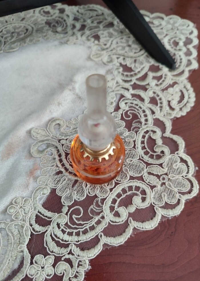 Eskilerden antika gaz lambası kolonya şişesi - Görsel 3