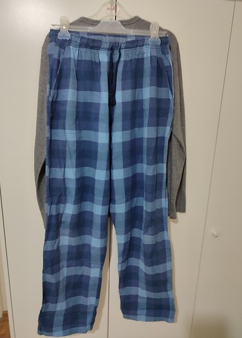 Gri Düğmeli Erkek Pijama Takımı - Görsel 5