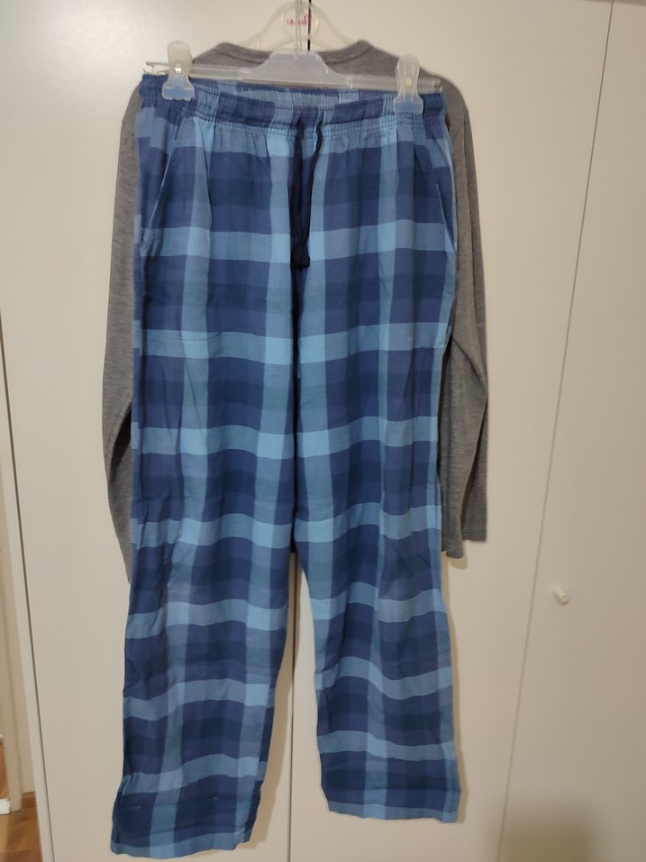 Gri Düğmeli Erkek Pijama Takımı - Görsel 5