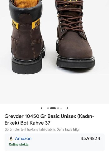 ünisex greyder bot 40 numara - Görsel 18