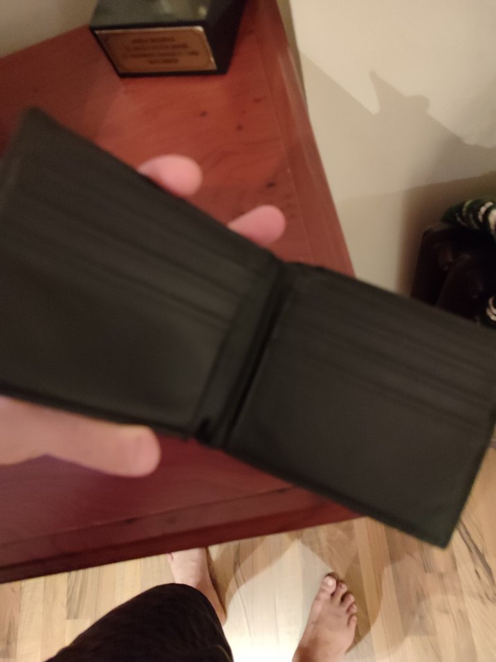 Siyah Baskılı Erkek Cüzdanı - Görsel 3