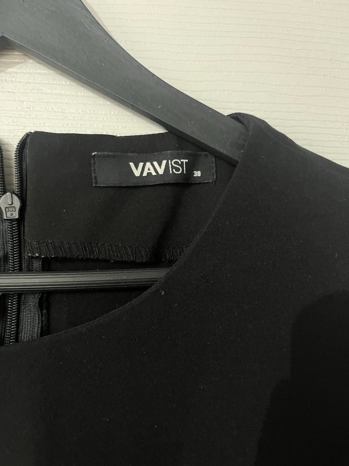 Kadın Siyah Uzun Kollu Uzun Elbise - Görsel 3