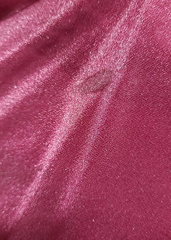 Bordo Uzun Parlak Kadın Elbise - Görsel 2