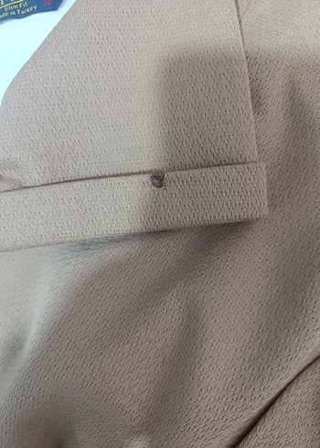 Bej Kısa Kollu Düğmeli Erkek Gömlek - Görsel 4