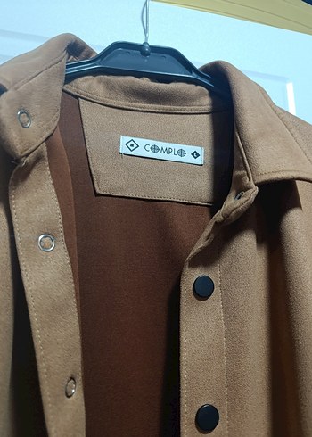 Düğmeli Kahverengi erkek gömlek - Görsel 2