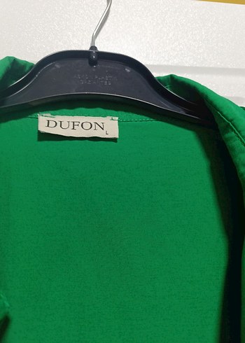 Yeşil Uzun Kollu Kadın Keten Gömlek - Görsel 2