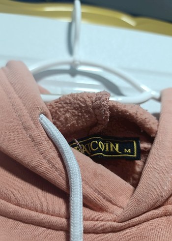 Pembe Renkli Kapüşonlu Uzun Kollu Sweatshirt - Görsel 2