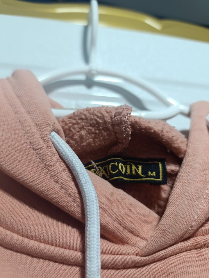 Pembe Renkli Kapüşonlu Uzun Kollu Sweatshirt - Görsel 2