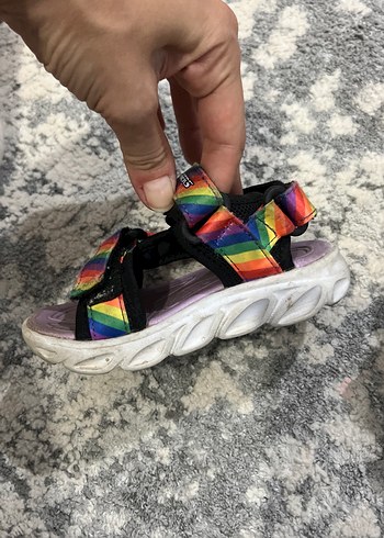 Skechers Skechers Kız Çocuk Renkli Cırt Cırtlı Sandalet