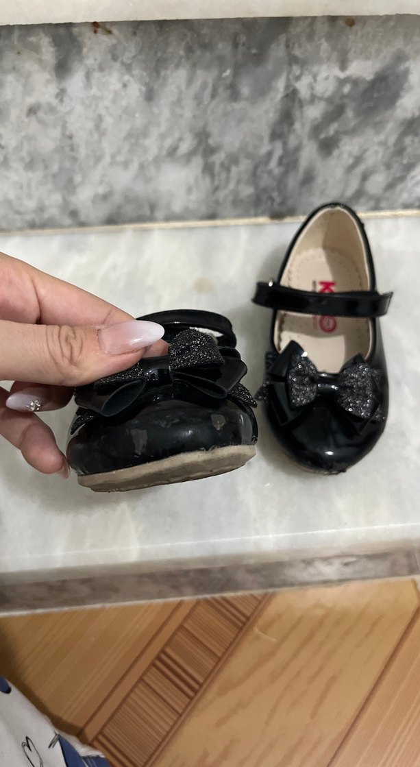 Kız Çocuk kiko Siyah Fiyonk Detaylı Babet Ayakkabı - Görsel 3