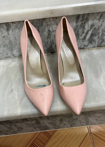 Pembe Stiletto Kadın Topuklu Ayakkabı