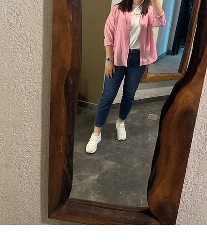 Mavi yüksek bel mom jeans