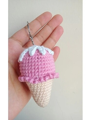Amigurumi Dondurma Anahtarlık