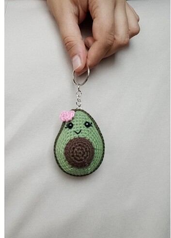 Amigurumi Avokado Anahtarlık