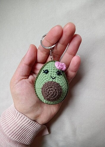 Beden Amigurumi Avokado Anahtarlık