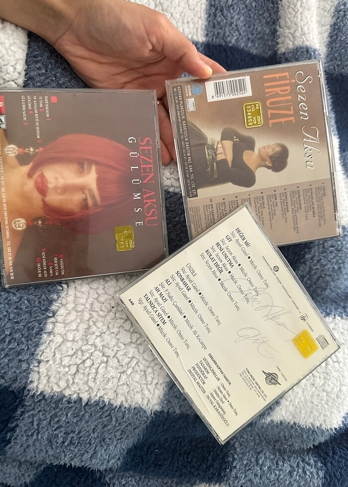 Orijinal sarı bandrol Sezen Aksu cd leri sıfır çizik (adet fiyat - Görsel 5