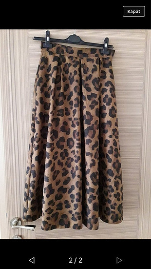 Leopar desen etek 