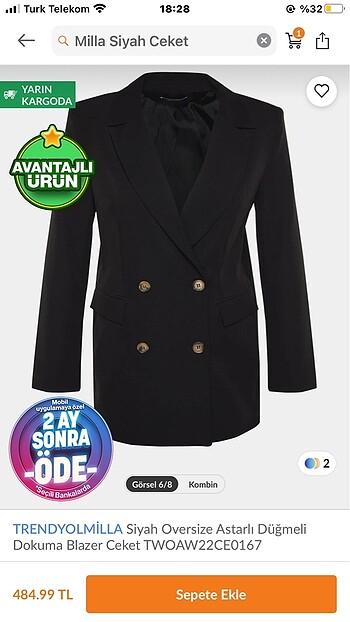 Trendyol & Milla Blazer ceket