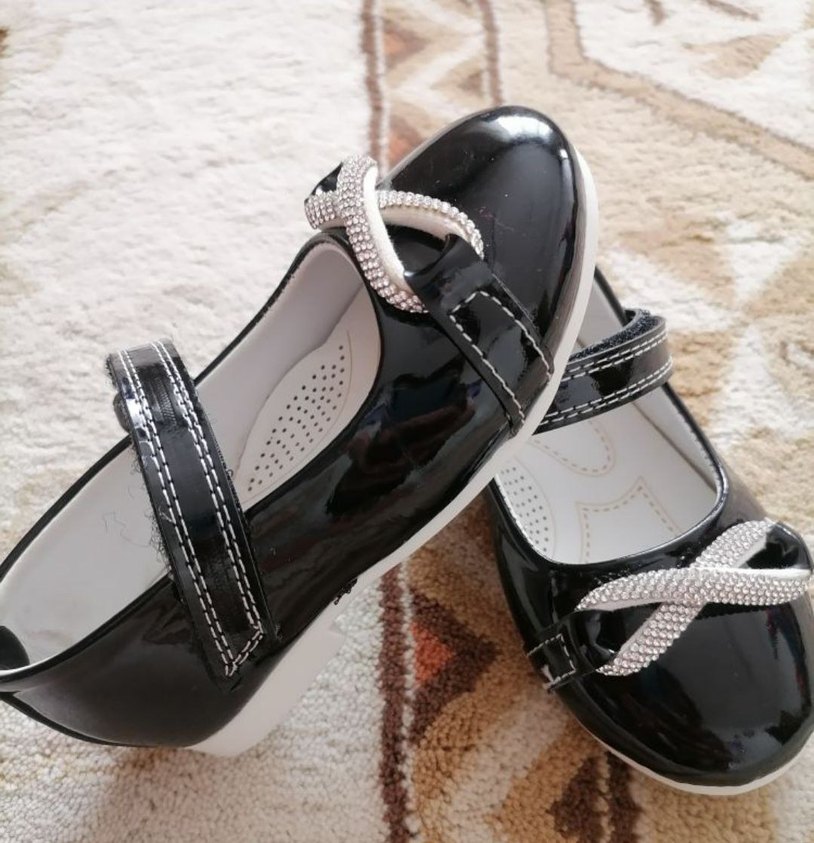 Parlak Siyah Tokalı Kız Çocuk Babet - Görsel 3