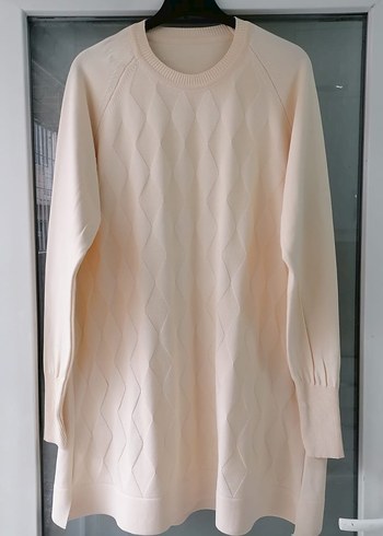 Kadın Beyaz Triko Uzun Kollu Kazak - Görsel 2