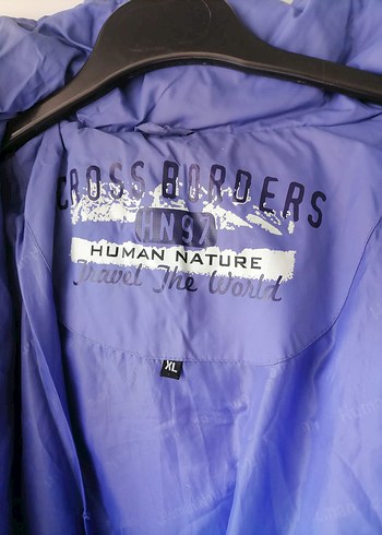 Mor Fermuarlı Kadın Kış Montu - Görsel 7