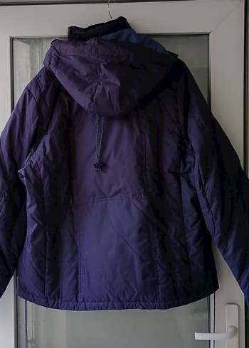 Mor Fermuarlı Kadın Kış Montu - Görsel 3