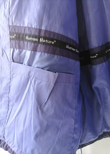 Mor Fermuarlı Kadın Kış Montu - Görsel 8