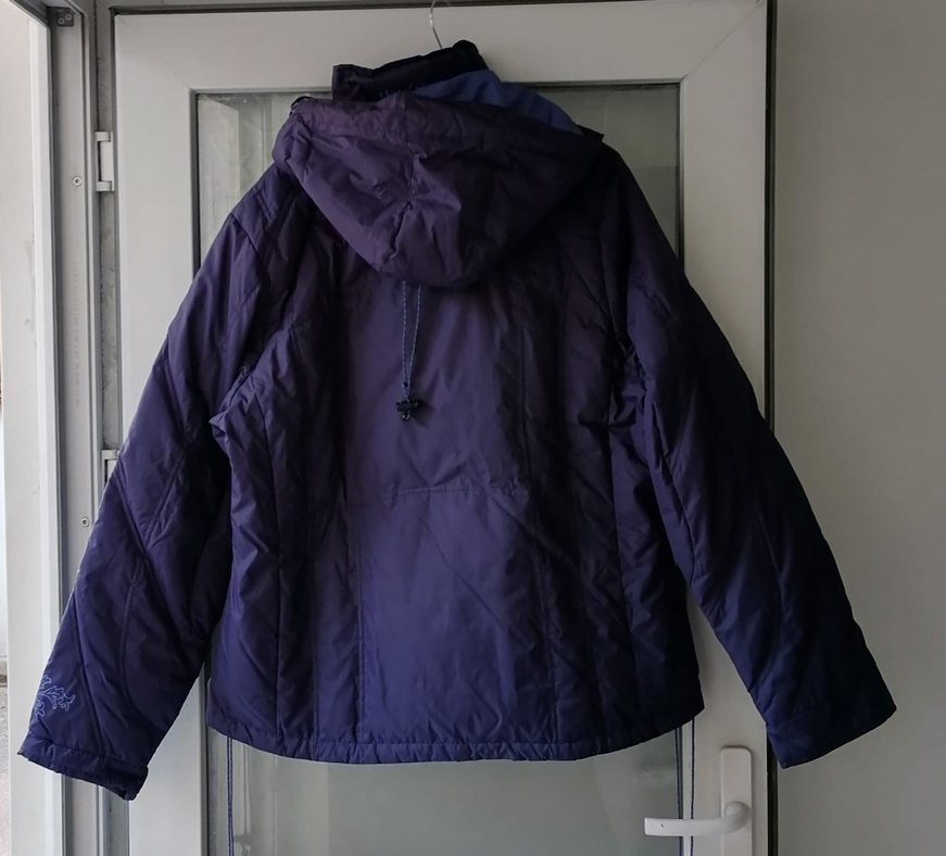 Mor Fermuarlı Kadın Kış Montu - Görsel 3