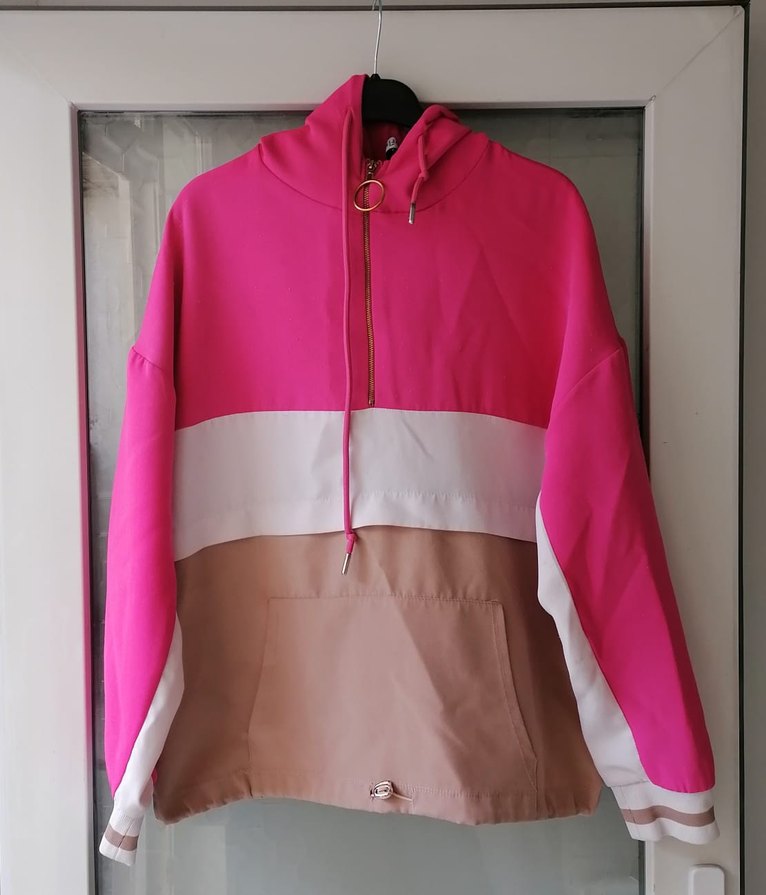 Kadın Pembe Renkli Kapüşonlu Sweatshirt - Görsel 2