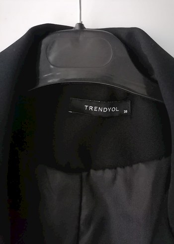 Siyah Keten Kadın Blazer Ceket - Görsel 2