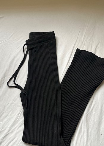 Diğer Siyah Fitilli Uzun Pantolon Rahat Ve Sik