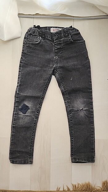 5 / 6 Yaş Gri KOT Pantolon 