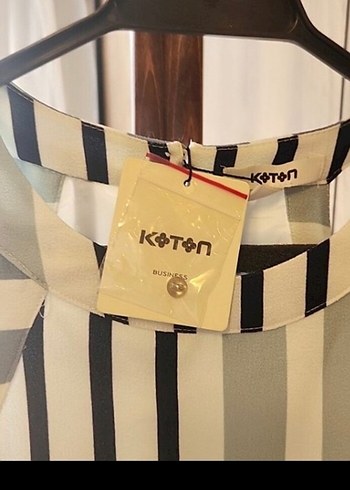 Çizgili, Diz Altı, Kolsuz, Atlet Yaka 42 Beden Kadın Elbise - Görsel 2